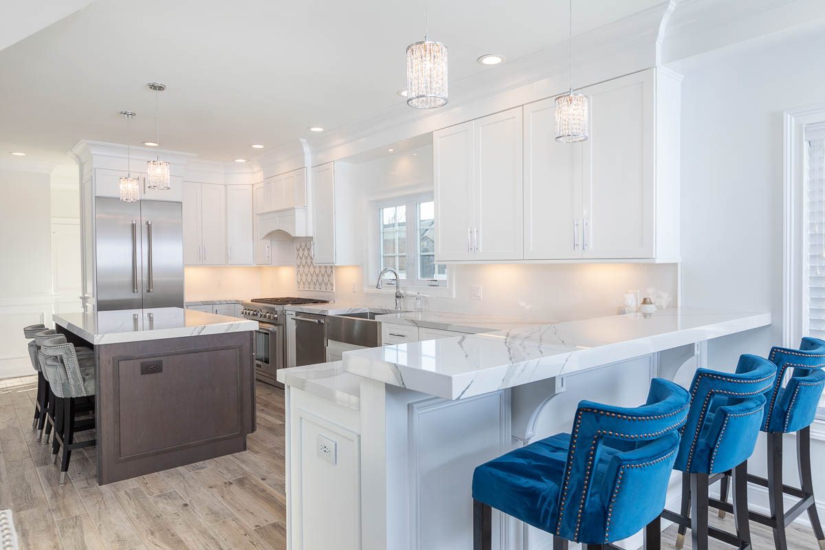 kitchen with dining area design