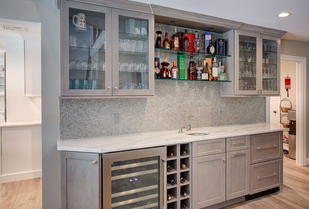 dry wet bar renovation long island